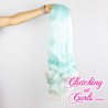 Long 60cm Platinum Blue Synthetic Extension